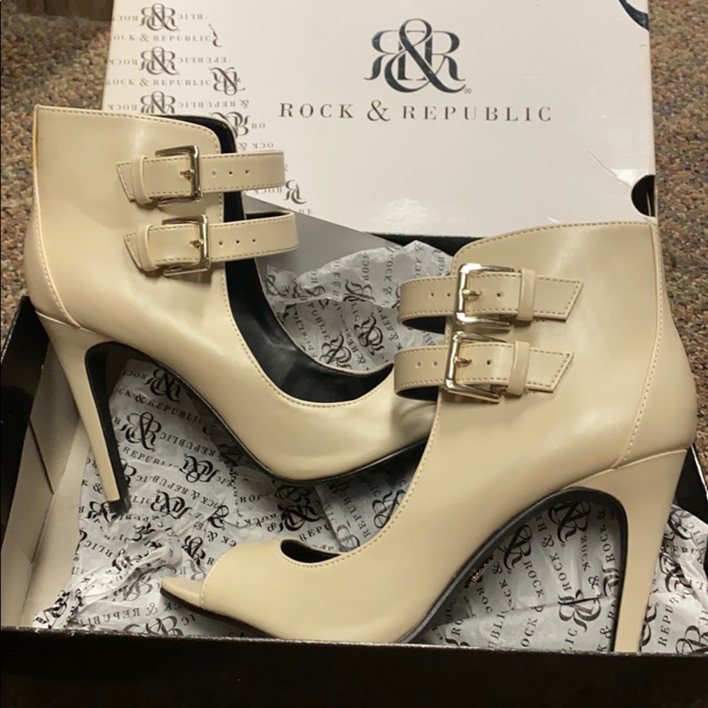 Cream colored heels
